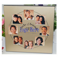 Champagne Color Multi Picture Aluminum Collage Photo Frame